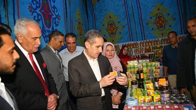 محافظ الغربية يفتتح معرض للسلع الغذائية بالسنطة أعرف التفاصيل 
