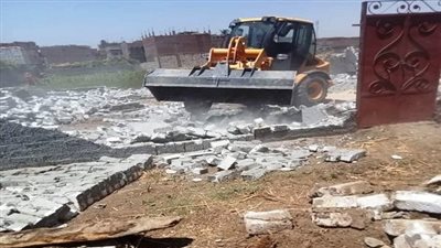 تكثيف حملات إزالة التعديات خلال عطلة العيد فى القليوبية