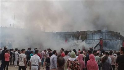 إصابات خطيرة في حريق هائل بمعرض شباب مصر ببني سويف