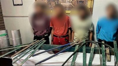 سقوط تشكيل عصابي لسرقة الحديد في منشأة ناصر 