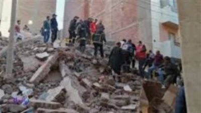 مصرع 4 أشخاص وإصابة آخرين في حادث انهيار منزل بقنا 