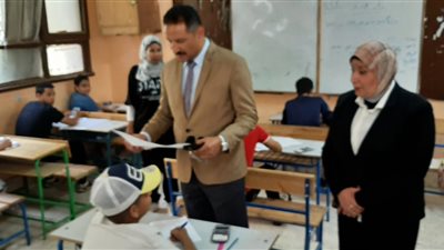 تعليم الجيزة تتابع امتحان الجبر والإحصاء لثالثة إعدادي 