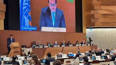 وزير الصحة يلقي كلمة دول إقليم شرق المتوسط أمام الجمعية العامة لمنظمة الصحة العالمية (تفاصيل)