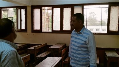 أشرف سلومة يتفقد لجان واستراحات امتحانات الدبلومات الفنية