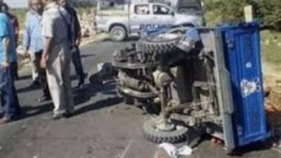 مصرع شاب في حادث تصادم بالبحيرة 