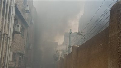 حريق هائل بمخزن العهدة ومطبخ مستشفى دكرنس العام في الدقهلية 