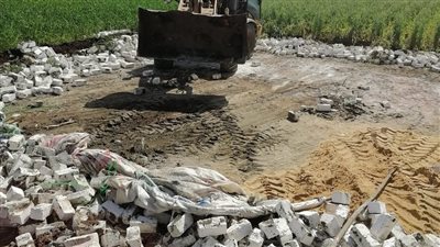 إزالة 126 حالة تعدي على أملاك الدولة والأراضى الزراعية بالمنوفية