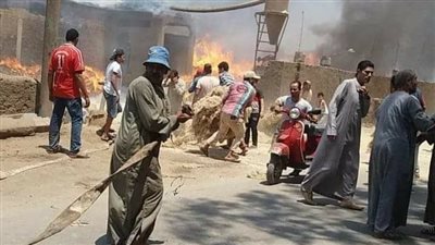 بخسائر تتجاوز 11مليون جنيه..حريق 300 فدان كتان بشبرا ملس في زفتي