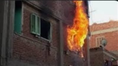 مصرع سيدة و2 من أطفالها في حريق منزل بسوهاج 