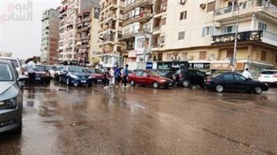 هطول أمطار متوسطة على قرى ومراكز القليوبية 