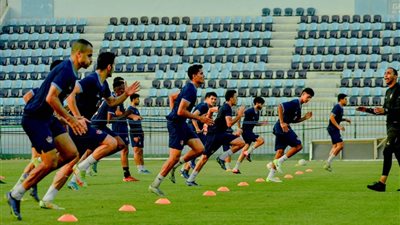 كواليس تدريبات غزل المحلة استعدادا لمواجهة الزمالك