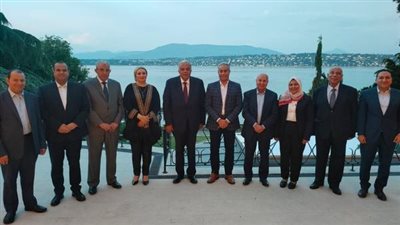 مندوب مصر الدائم بالأمم المتحدة يستقبل وزير العمل والوفد الموافق له 