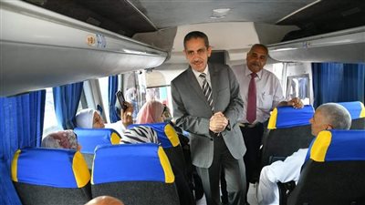 محافظ الغربية يودع 180من حجاج الجمعيات الأهلية