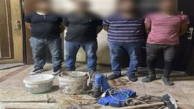 ضبط عصابة التنقيب عن الآثار داخل مصنع جلود في الدرب الأحمر