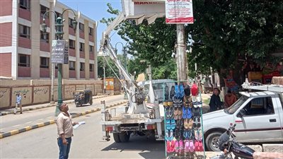 تحرير 142 مخالفة خلال حملات لإزالة الإشغالات فى 3 مراكز بالمنيا