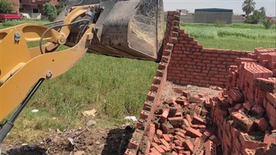 محافظ المنيا: إزالة 29 تعديا بالبناء المخالف في بني مزار مزار