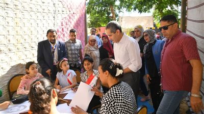 محافظ الغربية يشهد فعاليات التنمية البشرية والتمكين الاقتصادي بقرانشو بمركز بسيون