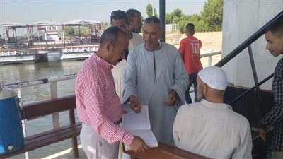 حملات تفتيشية على المعديات بمرسى بني حسن في أبو قرقاص بالمنيا