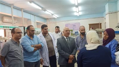 جولة مفاجئة لمسؤول كبير بصحة المنوفية على مستشفى أشمون العام