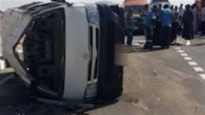 إصابة 9 أشخاص في حادث أليم بالفيوم 