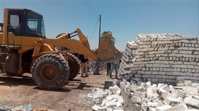 حملة لإزالة 42 تعديا على الأراضي الزراعية بالمنيا
