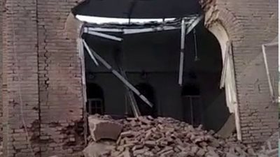 مزار أثري هام.. انهيار سرايا الشريف الهندي بمنطقة بري بنيران الحرب