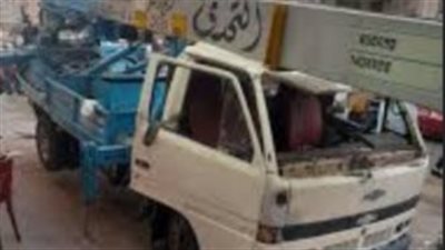 مصرع شخص دهسا أسفل عجلات ونش رفع أثاث بالمعادي 