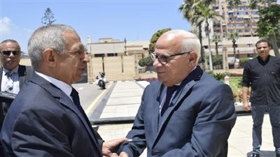 محافظ بورسعيد يستقبل رئيس الأكاديمية العربية للعلوم والتكنولوجيا والنقل البحري