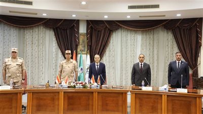 محافظ المنيا وقائد قوات الدفاع الشعبي والعسكري يشهدان أعمال التدريب العملي لمجابهة الأزمات 