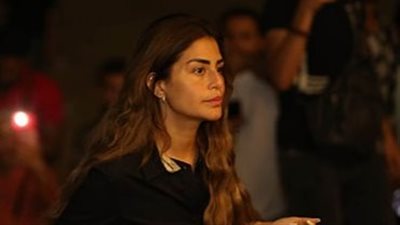 أبطال «جعفر العمدة» في عزاء والد مي كساب (صور)