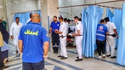 أسماء 12 مصابا في حادث الأتوبيس والجمل على محور الضبعة