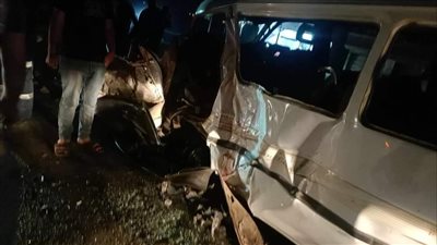 تفاصيل مصرع وإصابة 23 شخصا في تصادم ميكروباص وتوك توك وملاكي بالزرقا