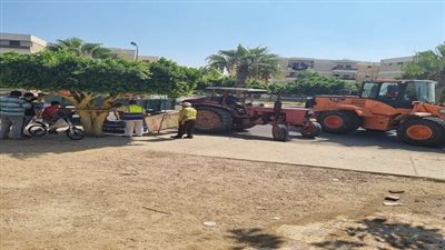 جهاز مدينة النوبارية الجديدة ينظم حملة مكبرة لإزالة الإشغالات