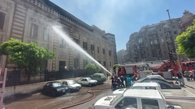 عاجل.. تفاصيل المعاينة الولية لحريق الأوقاف بحضور الوزير