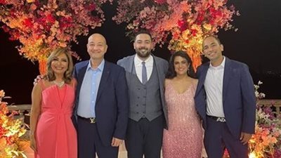 ليس ابن لميس الحديدي.. معلومات لا تعرفها عن خالد عمرو أديب وخطيبته (صور)