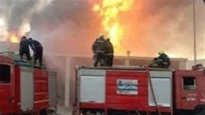 حريق هائل يلتهم مخازن للنباتات الطبية والعطرية بالفيوم 