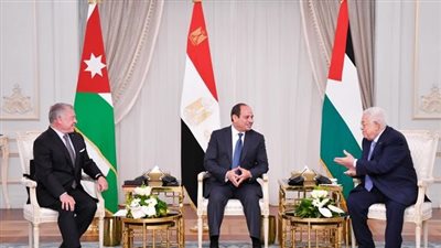 ننشر البيان الختامي للقمة الثلاثية المصرية الأردنية الفلسطينية