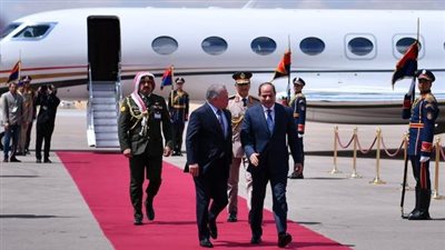 الرئيس السيسي يستقبل العاهل الأردني| صور