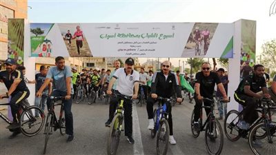 انطلاق ماراثون الدراجات والمشي والإسكيت بمشاركة 500 شاب وفتاة في أسوان