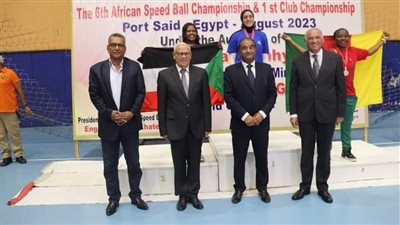 مصر تفوز بالبطولة الإفريقية لكرة السرعة للمنتخبات