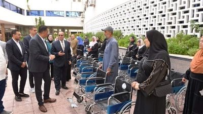 محافظ الدقهلية يشهد توزيع أجهزة تعويضية على 40 حالة من ذوي الهمم 