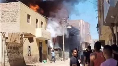 حريق يلتهم منزلًُا ويتسبب في إصابة خطيرة لسيدة بسوهاج
