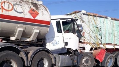 بالصور.. العناية الإلهية تنقذ المارة بعد انفجار سيارة مواد بترولية بطريق الإسكندرية الصحراوي