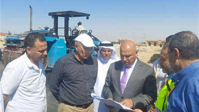 وزير النقل يتفقد مشروع تطوير خط سكة حديد الفردان بئر العبد