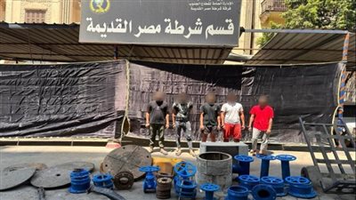 سقوط تشكيل عصابي لسرقة غطيان البالوعات والتكييفات في مصر القديمة 