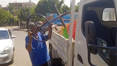  إزالة إشغالات وتعديات تعيق حركة المواطنين خلال حملة بحي التبين.. صور