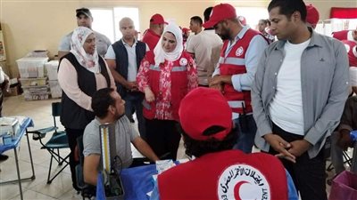 وزيرة التضامن ونائب محافظ أسوان يتابعا الخدمات المقدمة للوافدين من دولة السودان