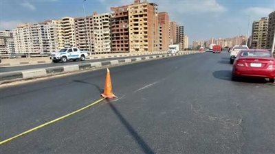 تعرف علي التحويلات المرورية بعد الهبوط الجزئي بكوبري بنها 