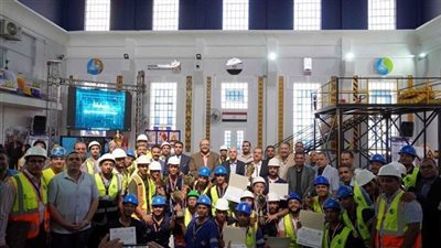 ختام مسابقة تنمية مهارات السلامة المهنية بشركة مياه الشرب بسوهاج