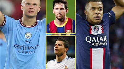 هالاند يتحدث عن منافسة مبابى والتشابه مع كريستيانو وميسى